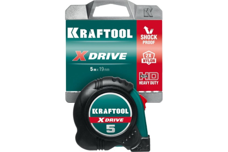 Купить Рулетка 5мх19мм "KRAFTOOL" X-Drive" в ударостойком обрезиненном корпусе  34122-05-19_z02 фото №12