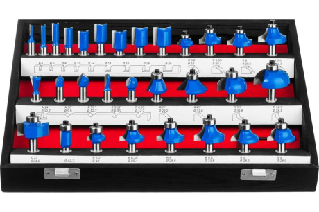 Купить Набор фрез 28796-Н30 профильных 30шт Зубр фото №3