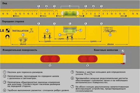 Купить Уровень Stabila 80M 60см 16881 фото №3