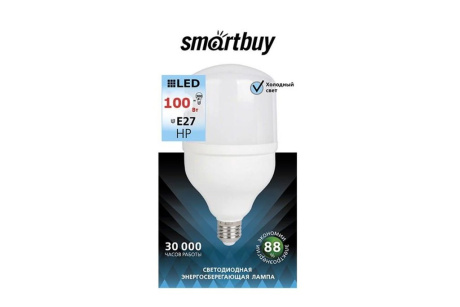 Купить Лампа светодиодная Smartbuy LED HP-100W/6500/E27 фото №2