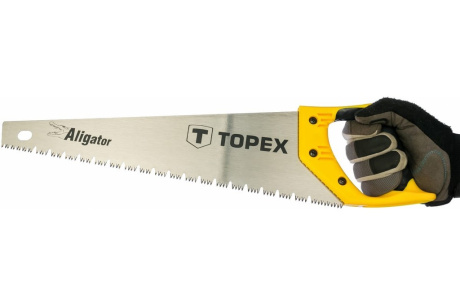 Купить TOPEX Ножовка по дереву 400 мм  "Aligator"  7TPI  10/60  10A441 фото №3