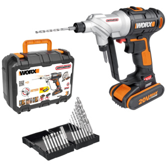 Купить Дрель аккумуляторная WORX Switchdriver WX176.2 20V 2,0Ач кейс фото №1