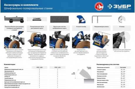 Купить Станок Зубр ППС-200 шлифовально-полировальный  d 200 мм  160Вт ППС-200 фото №20