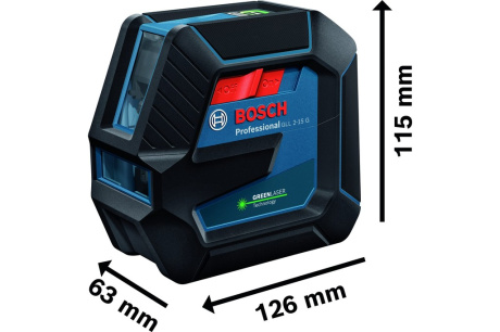 Купить Лазерный нивелир Bosch GLL 2-15 G + LB10 0601063W00 фото №3